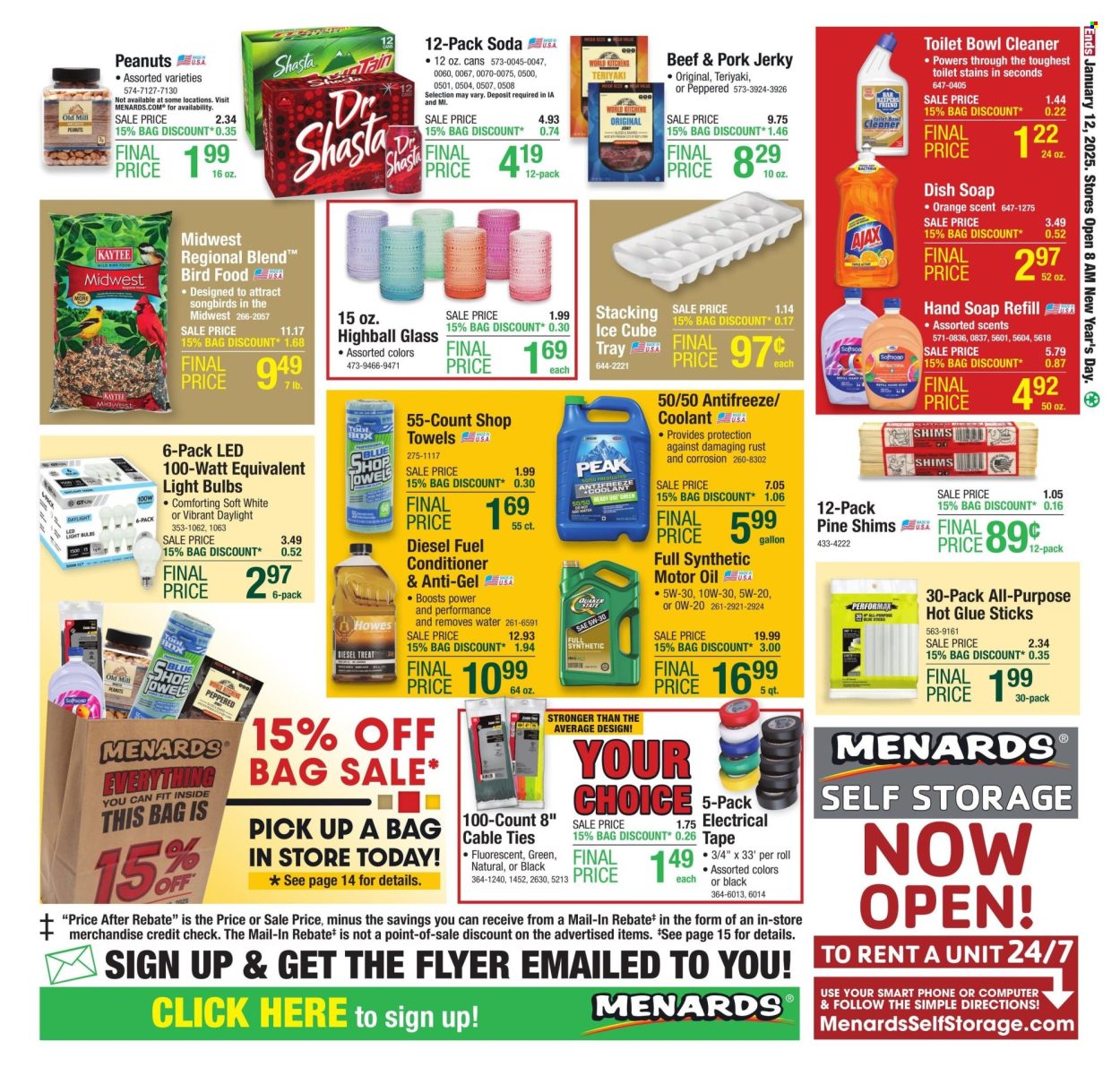 Menards ad - 01/01/2025 - 01/12/2025. Page 1