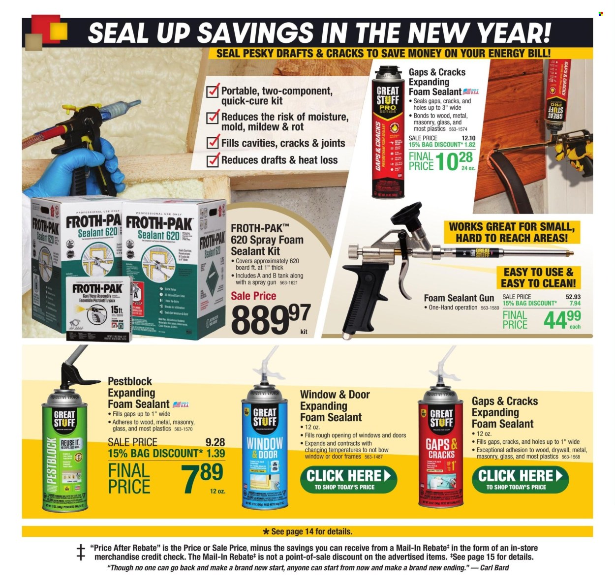 Menards ad - 01/01/2025 - 01/12/2025. Page 1