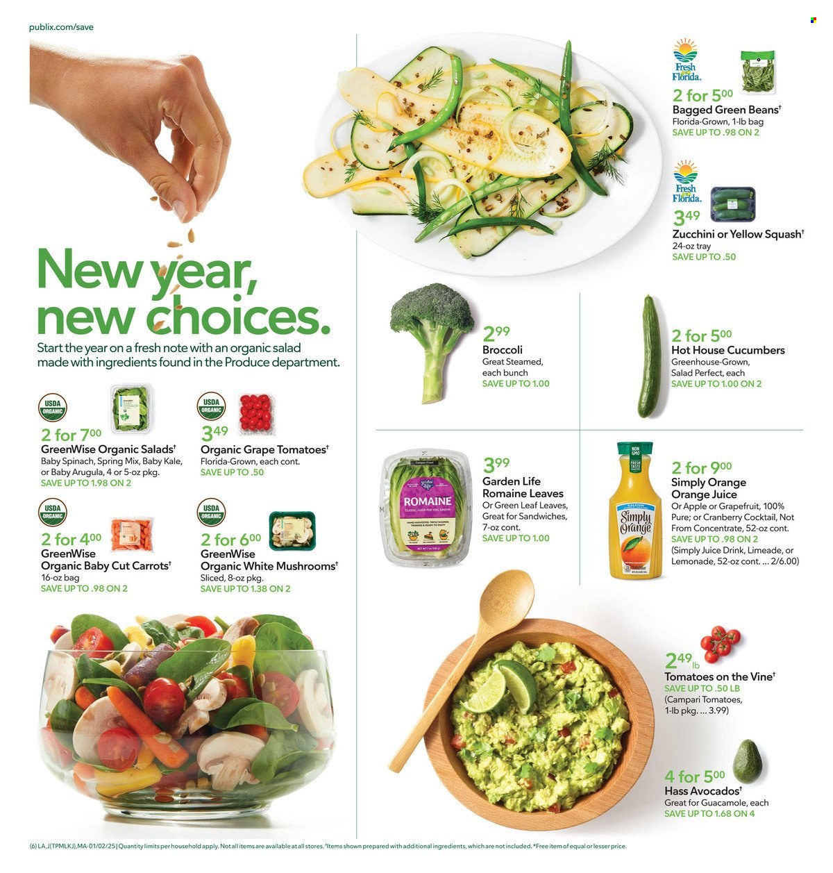 Publix ad - 01/02/2025 - 01/08/2025. Page 1