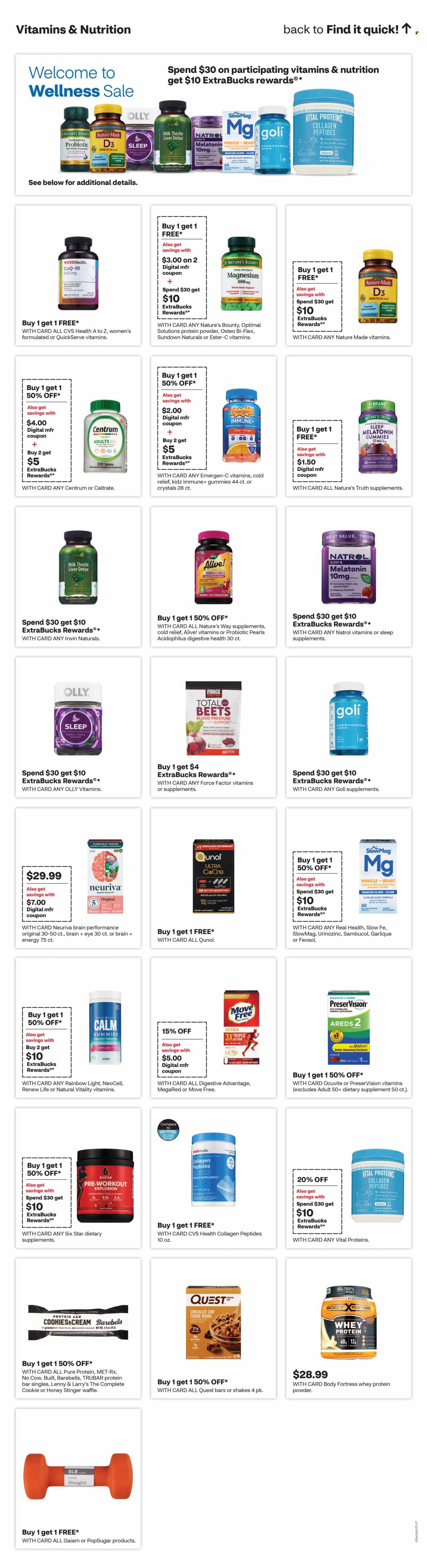 CVS Pharmacy ad - 01/05/2025 - 01/11/2025. Page 1