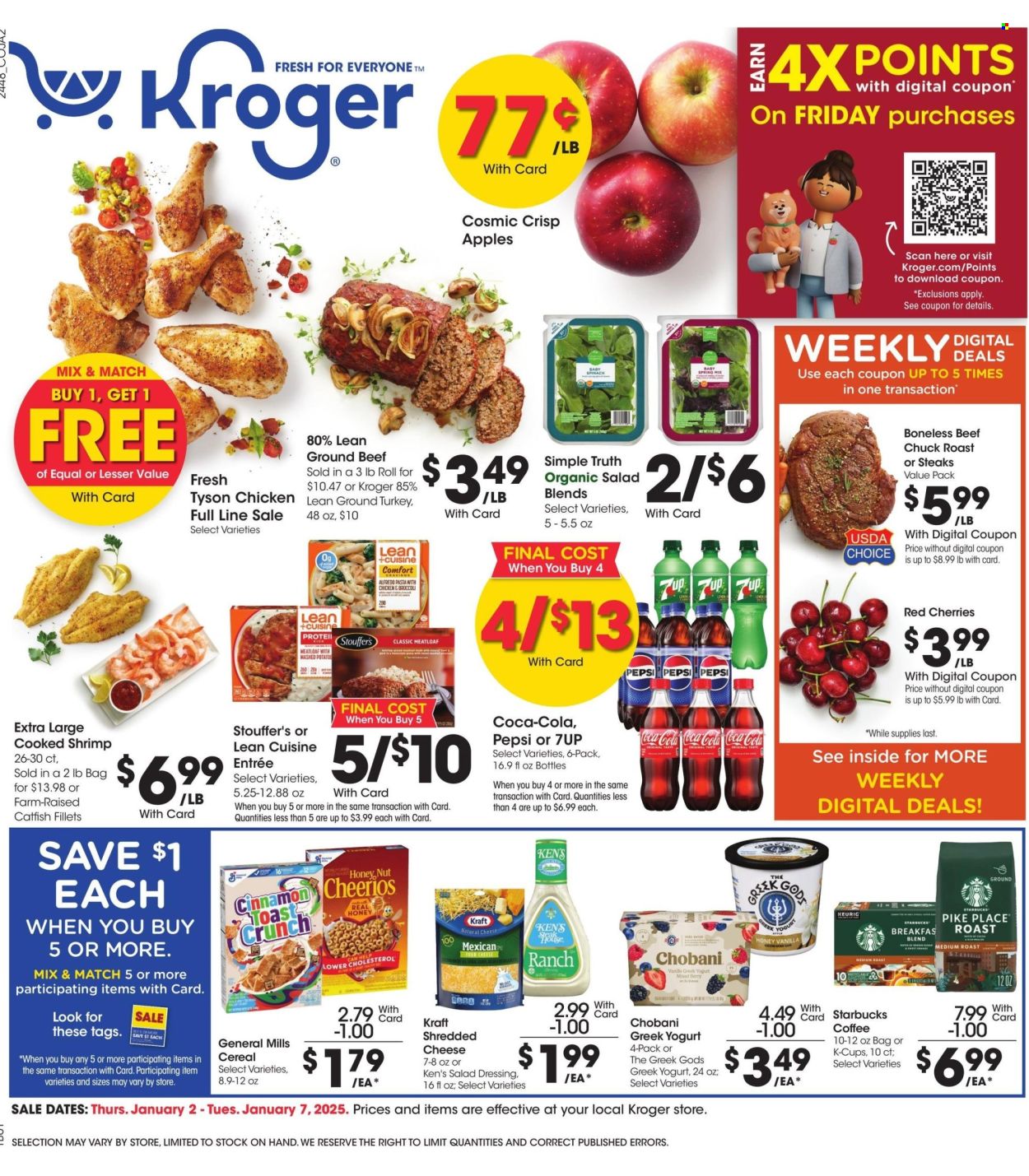 Kroger ad - 01/02/2025 - 01/07/2025. Page 1