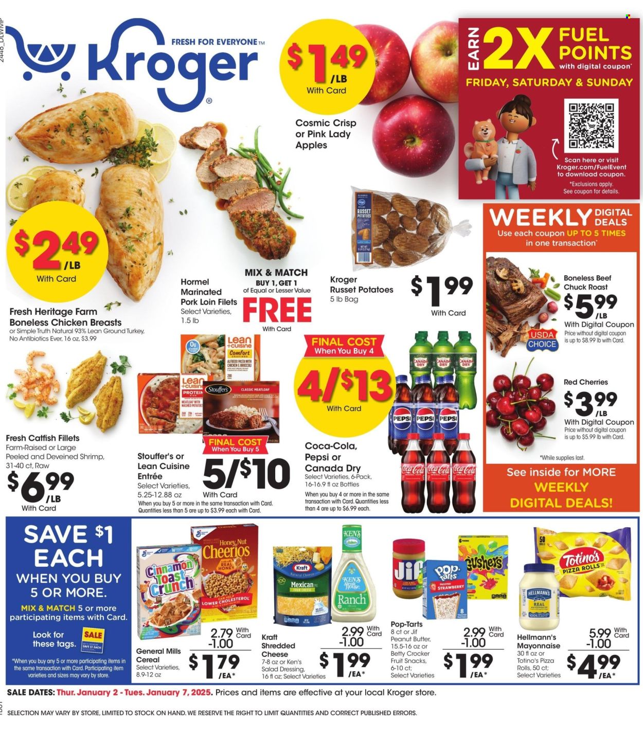 Kroger ad - 01/02/2025 - 01/07/2025. Page 1