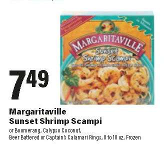 Margaritaville Sunset Shrimp Scampi