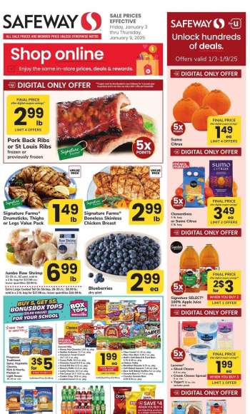 Safeway Flyer - 01/03/2025 - 01/09/2025.