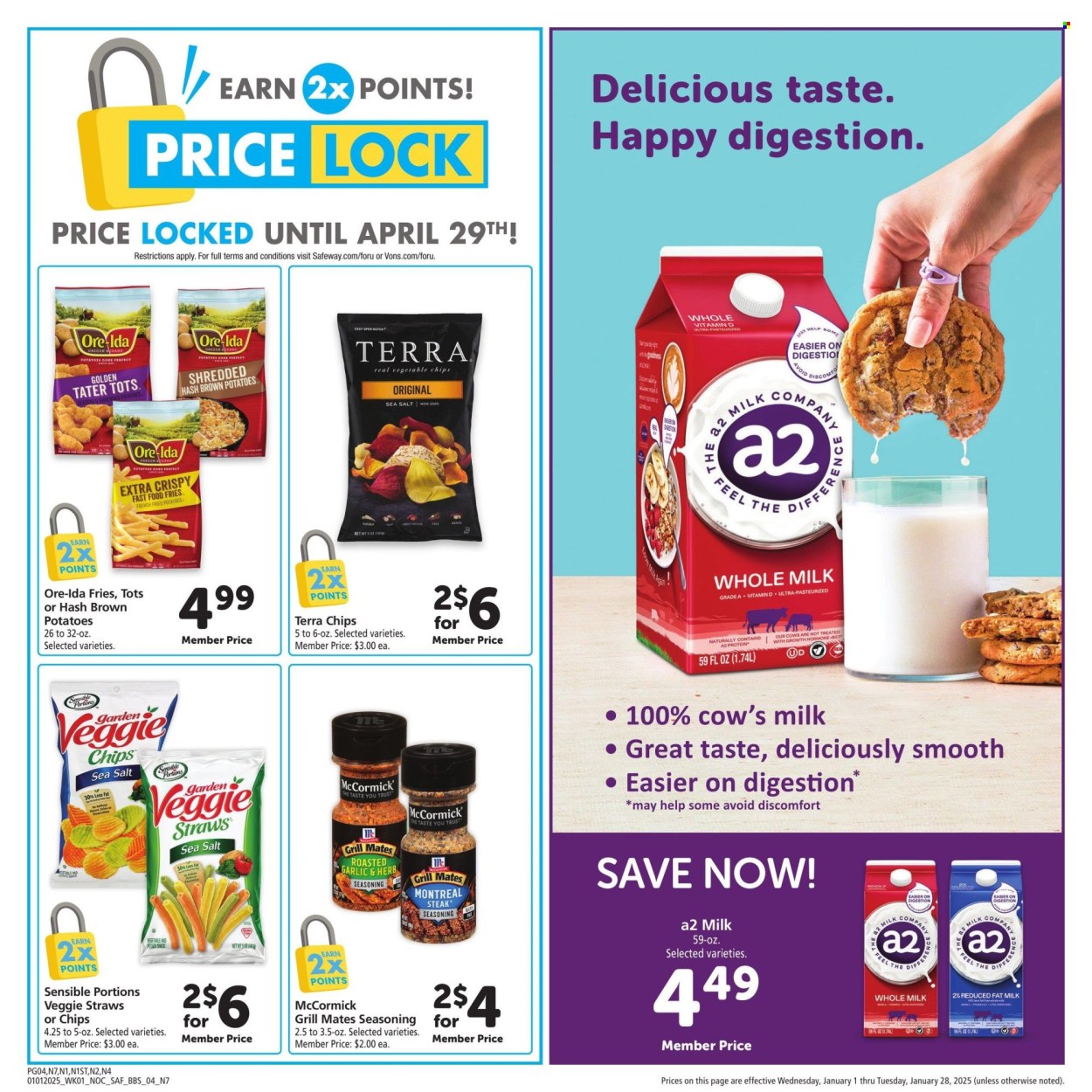 Safeway ad - 01/01/2025 - 01/28/2025. Page 1