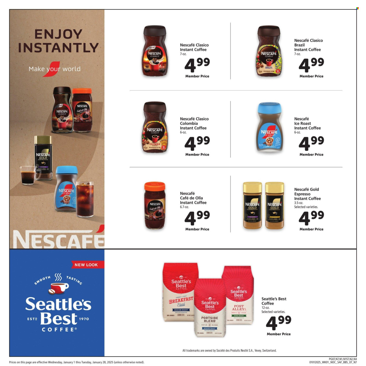 Safeway ad - 01/01/2025 - 01/28/2025. Page 1