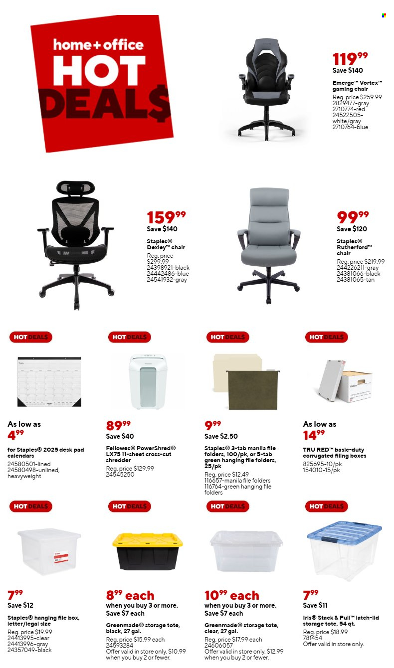 Staples ad - 01/05/2025 - 01/11/2025. Page 1