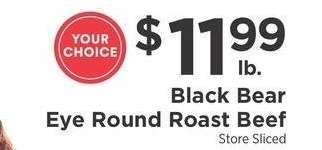 Eye Round Roast Beef - Beef Store Sliced