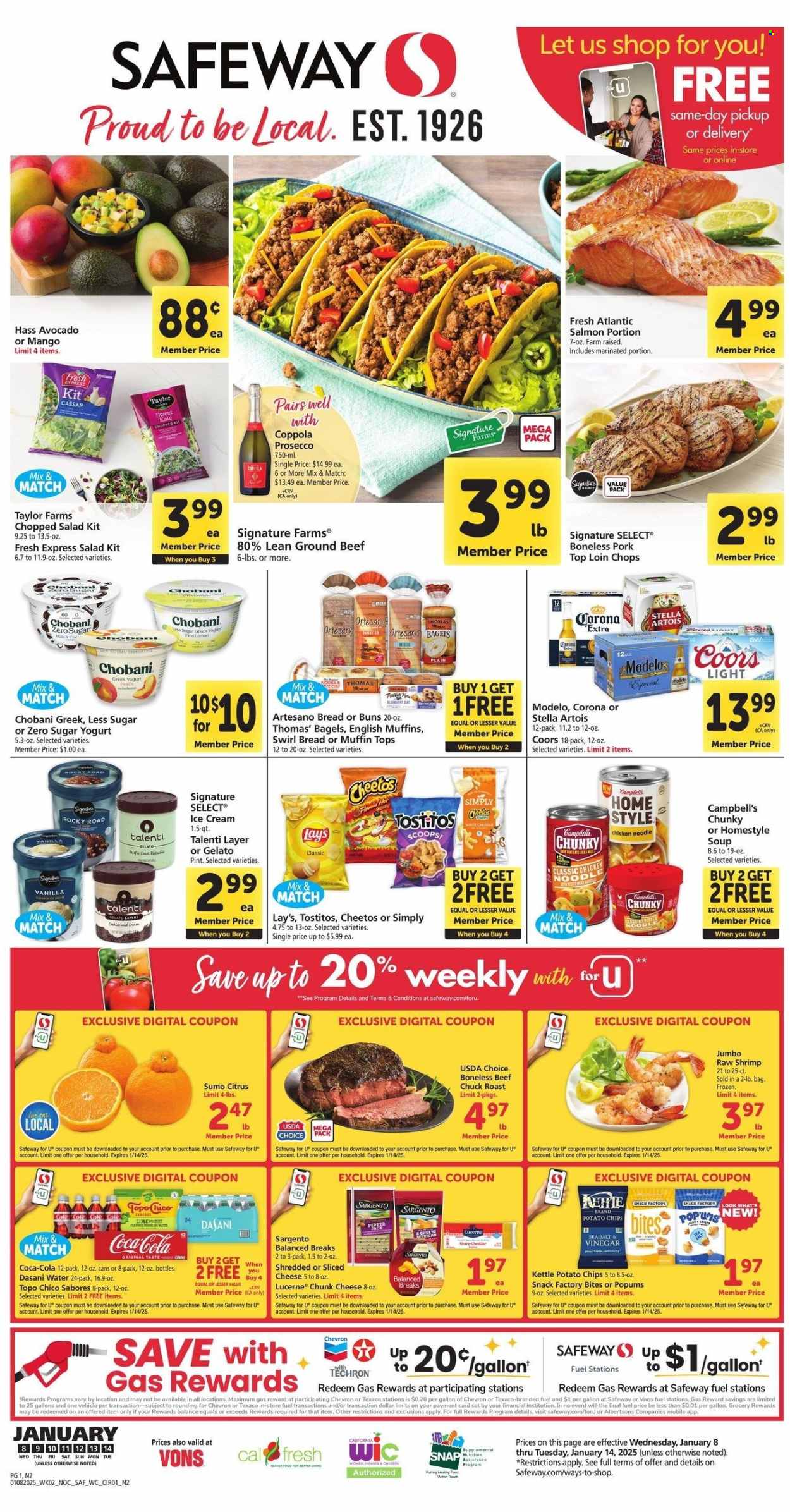 Safeway ad - 01/08/2025 - 01/14/2025. Page 1