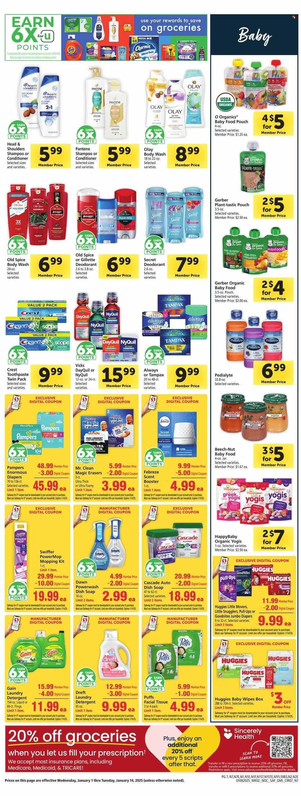 Safeway ad - 01/08/2025 - 01/14/2025. Page 1