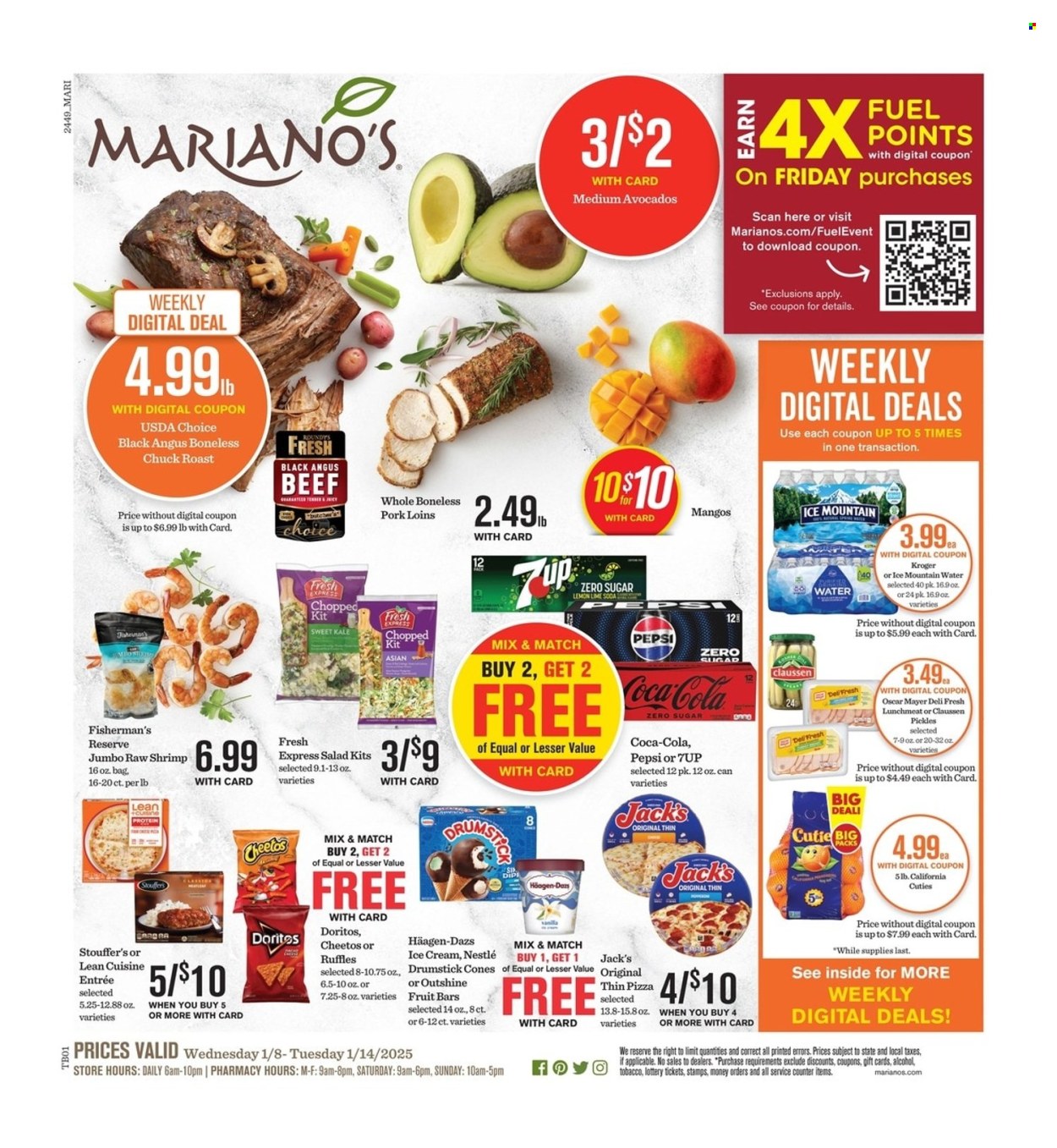 Mariano’s ad - 01/08/2025 - 01/14/2025. Page 1