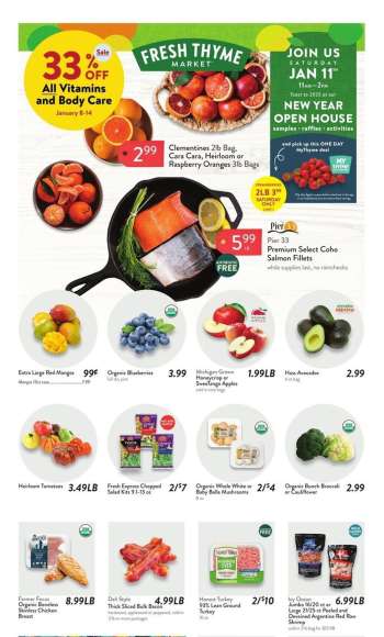 Fresh Thyme Flyer - 01/08/2025 - 01/14/2025.