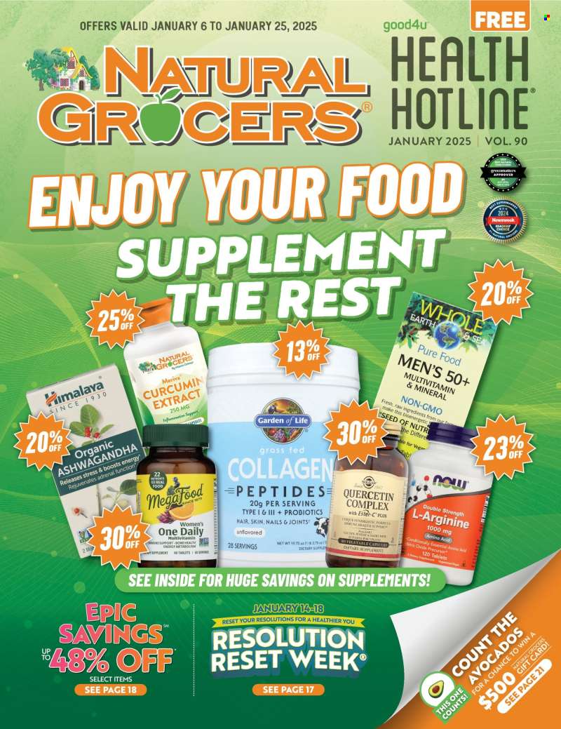 Natural Grocers Flyer - 01/06/2025 - 01/25/2025.