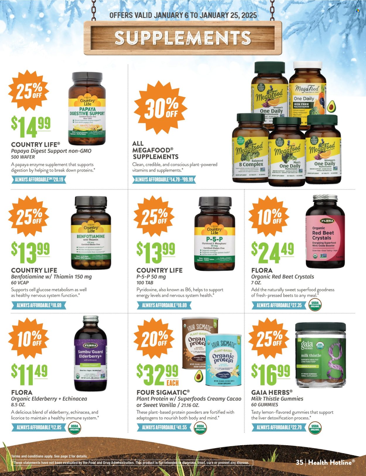 Natural Grocers ad - 01/06/2025 - 01/25/2025. Page 1