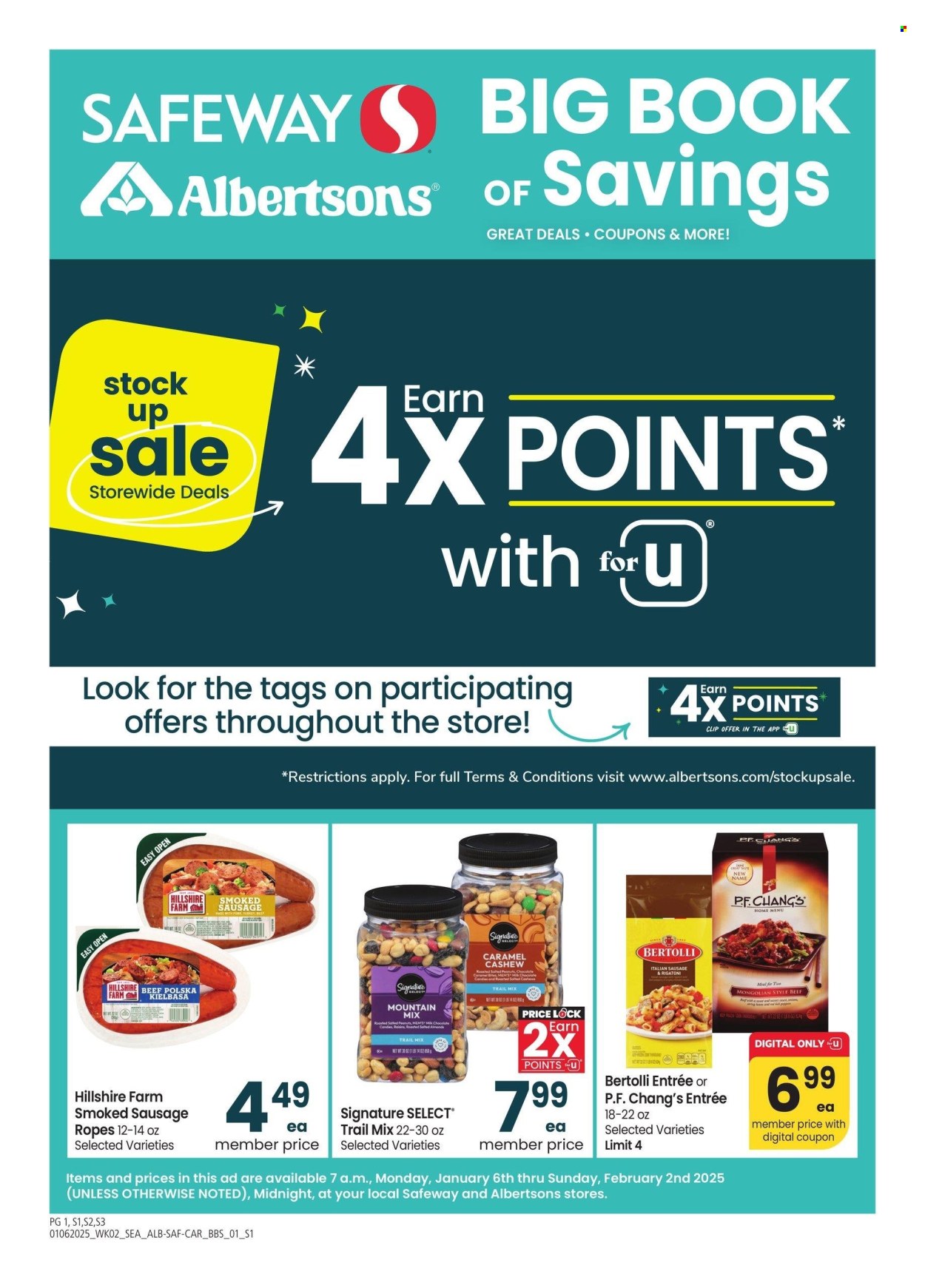 Albertsons ad - 01/06/2025 - 02/02/2025. Page 1