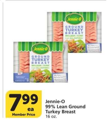 Jennie-O 99% Lean Ground Turkey Breast - 16 oz.