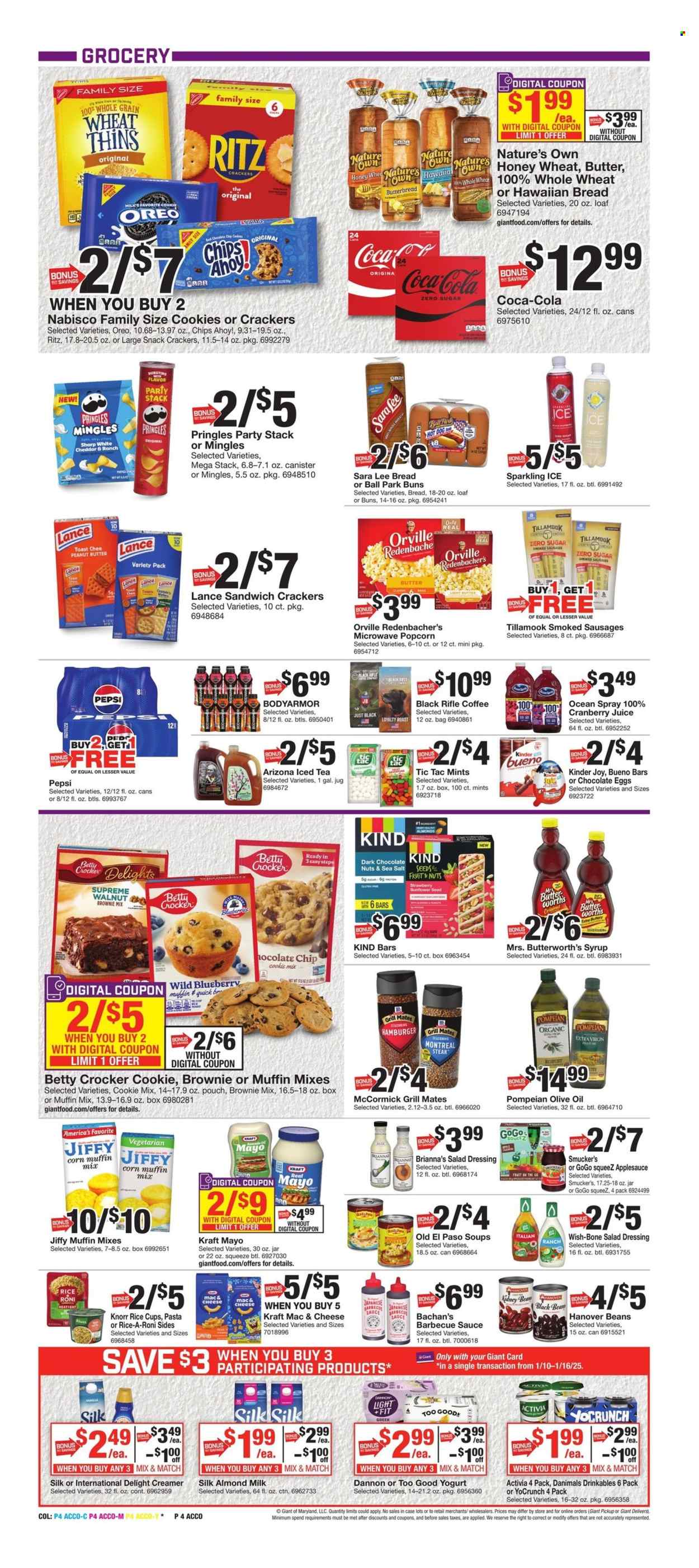 Giant Food ad - 01/10/2025 - 01/16/2025. Page 1