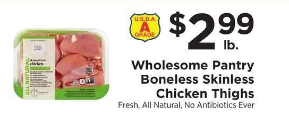 Boneless Skinless Chicken Thighs - Fresh, All Natural, No Antibiotics Ever

51894