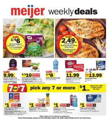 Meijer Flyer - 01/12/2025 - 01/18/2025.