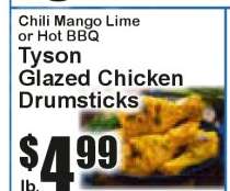 Tyson Glazed Chicken Drumsticks