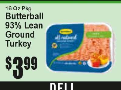 Butterball 93% Lean Ground Turkey