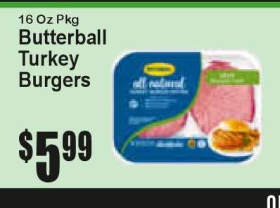 Butterball Turkey Burgers