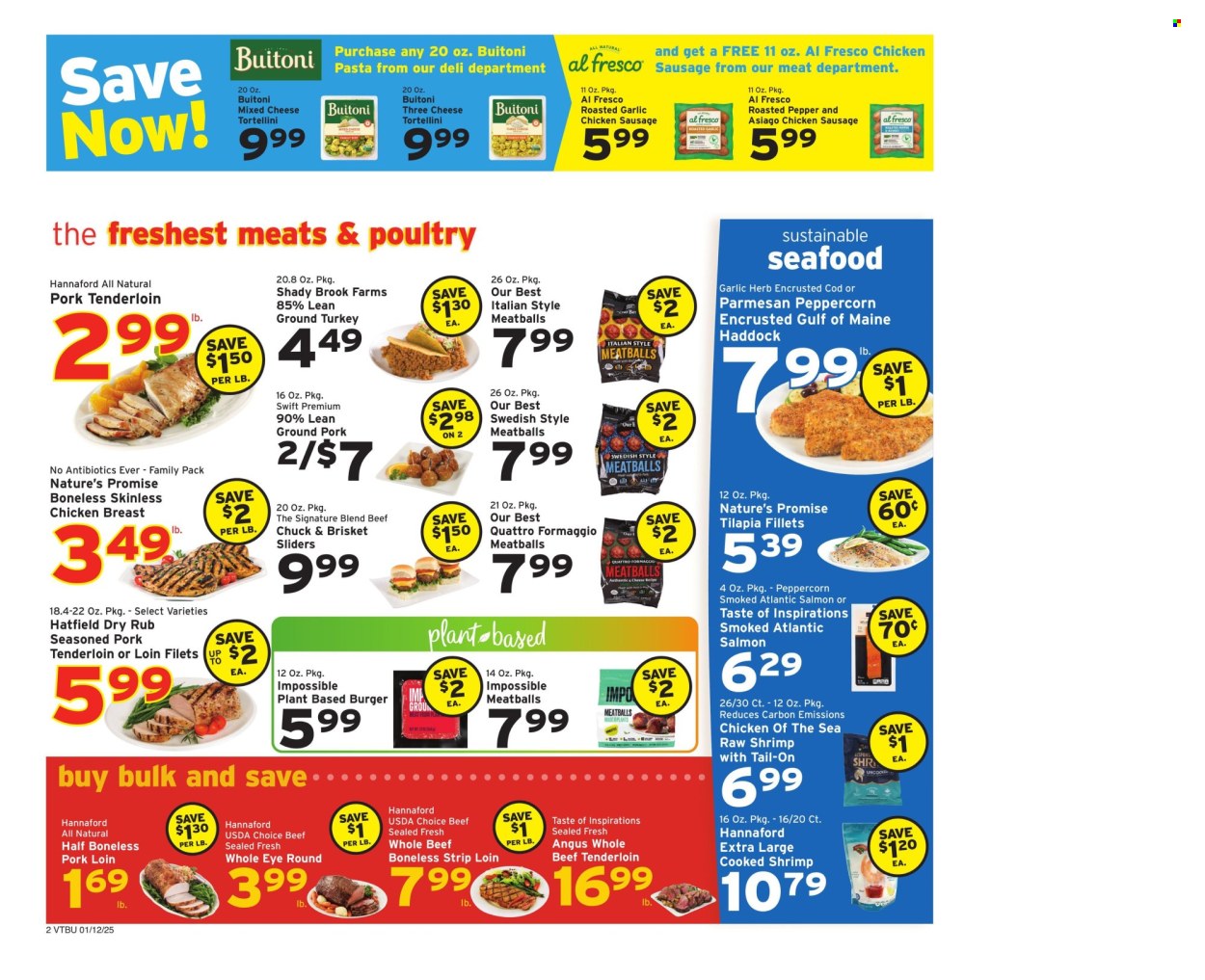 Hannaford ad - 01/12/2025 - 01/18/2025. Page 1