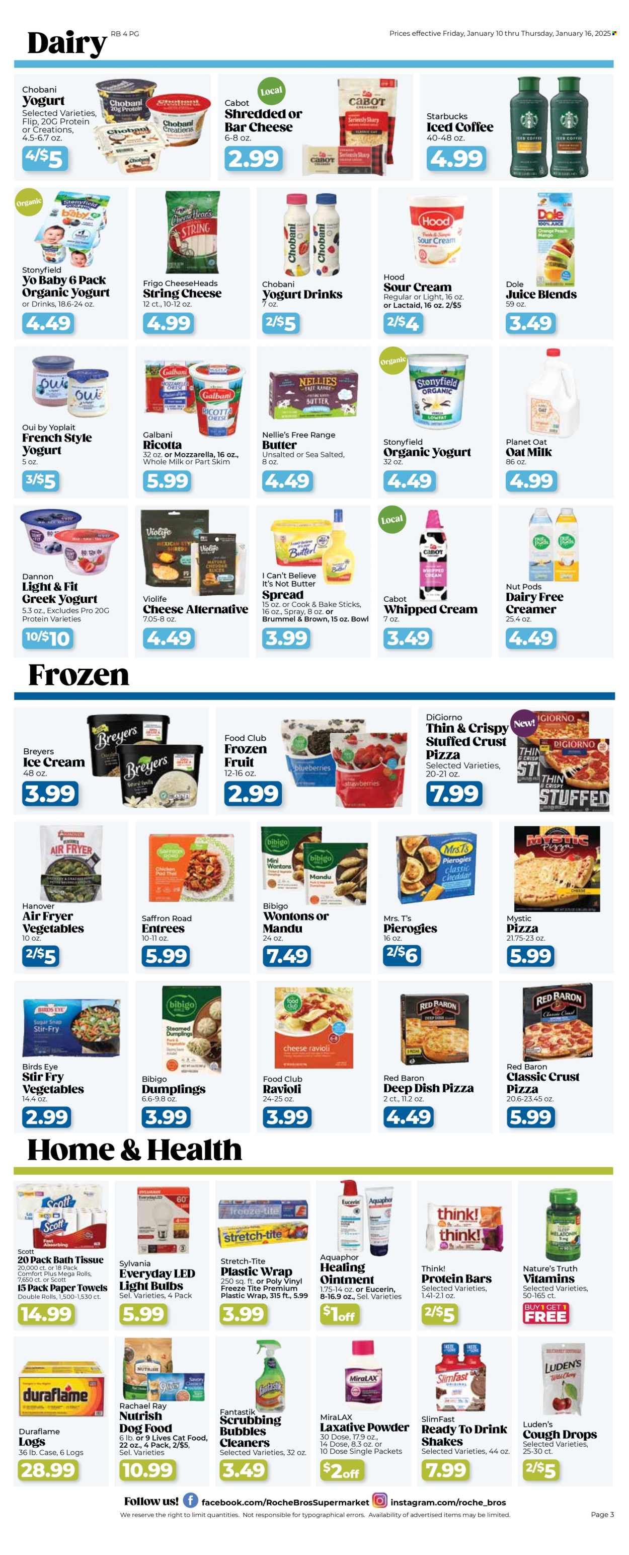 Roche Bros. ad - 01/10/2025 - 01/16/2025. Page 1