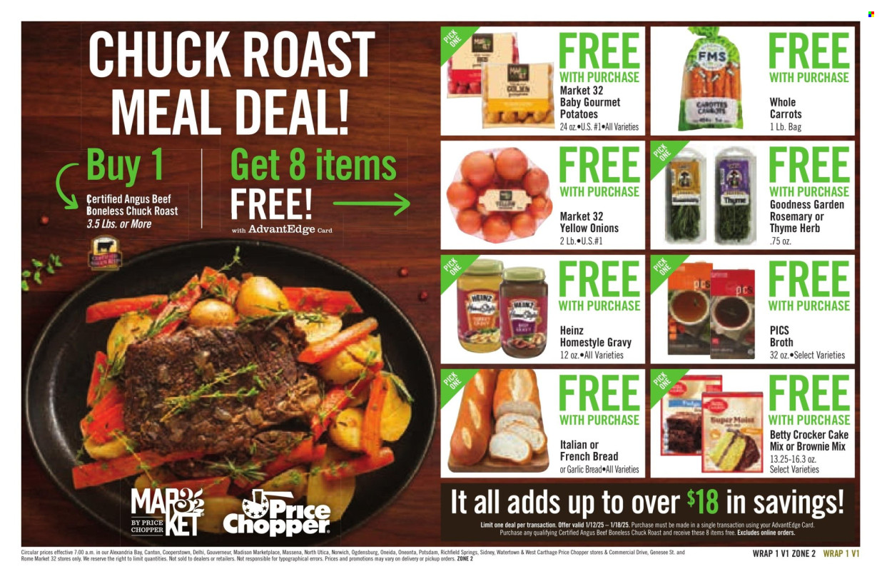 Price Chopper ad - 01/12/2025 - 01/18/2025. Page 1