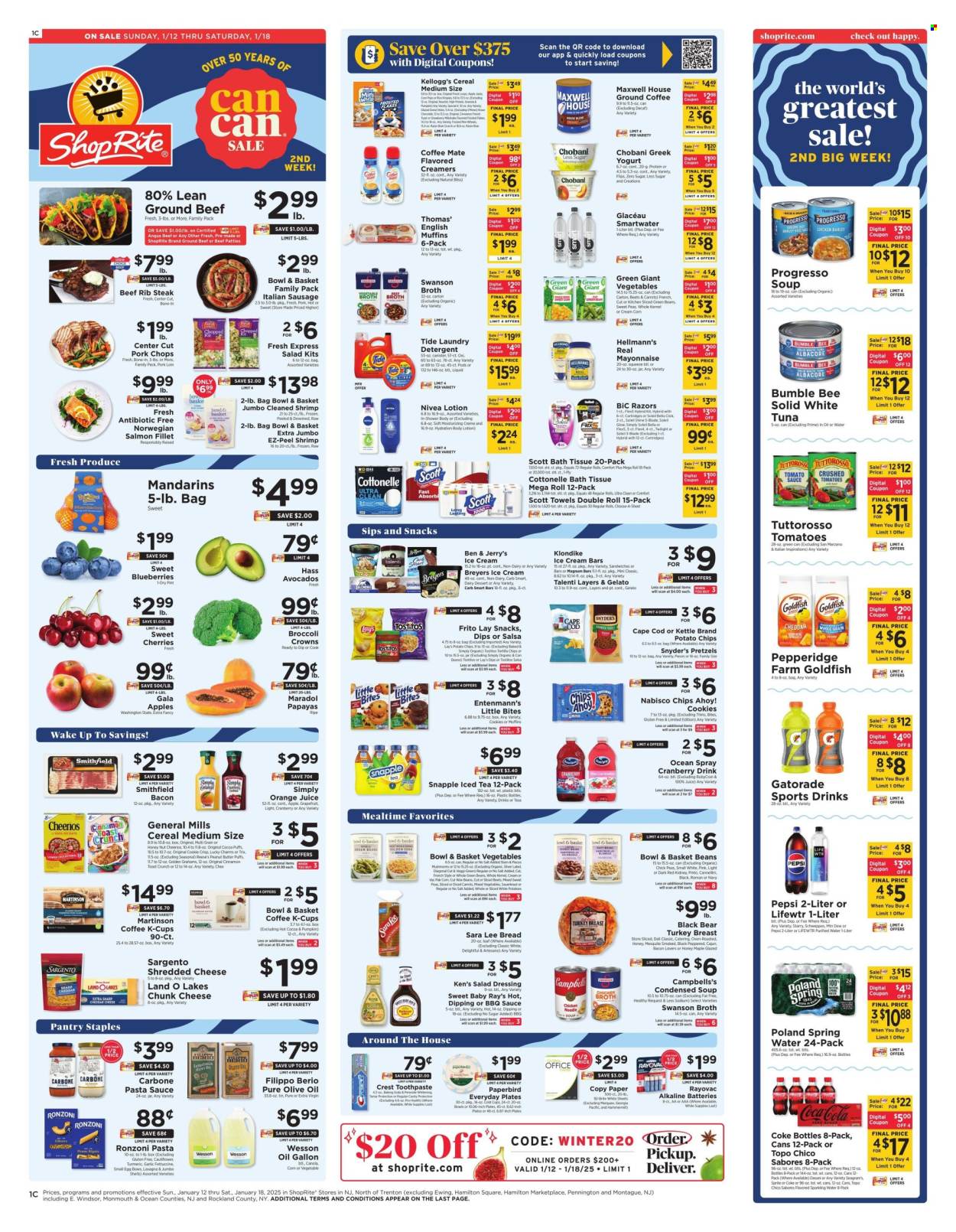 ShopRite ad - 01/12/2025 - 01/18/2025. Page 1