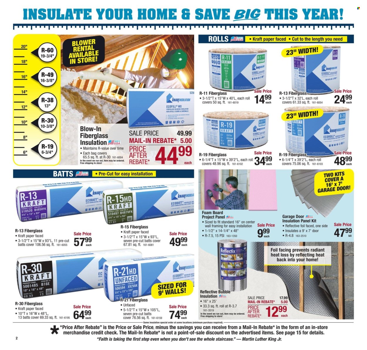 Menards ad - 01/13/2025 - 01/26/2025. Page 1