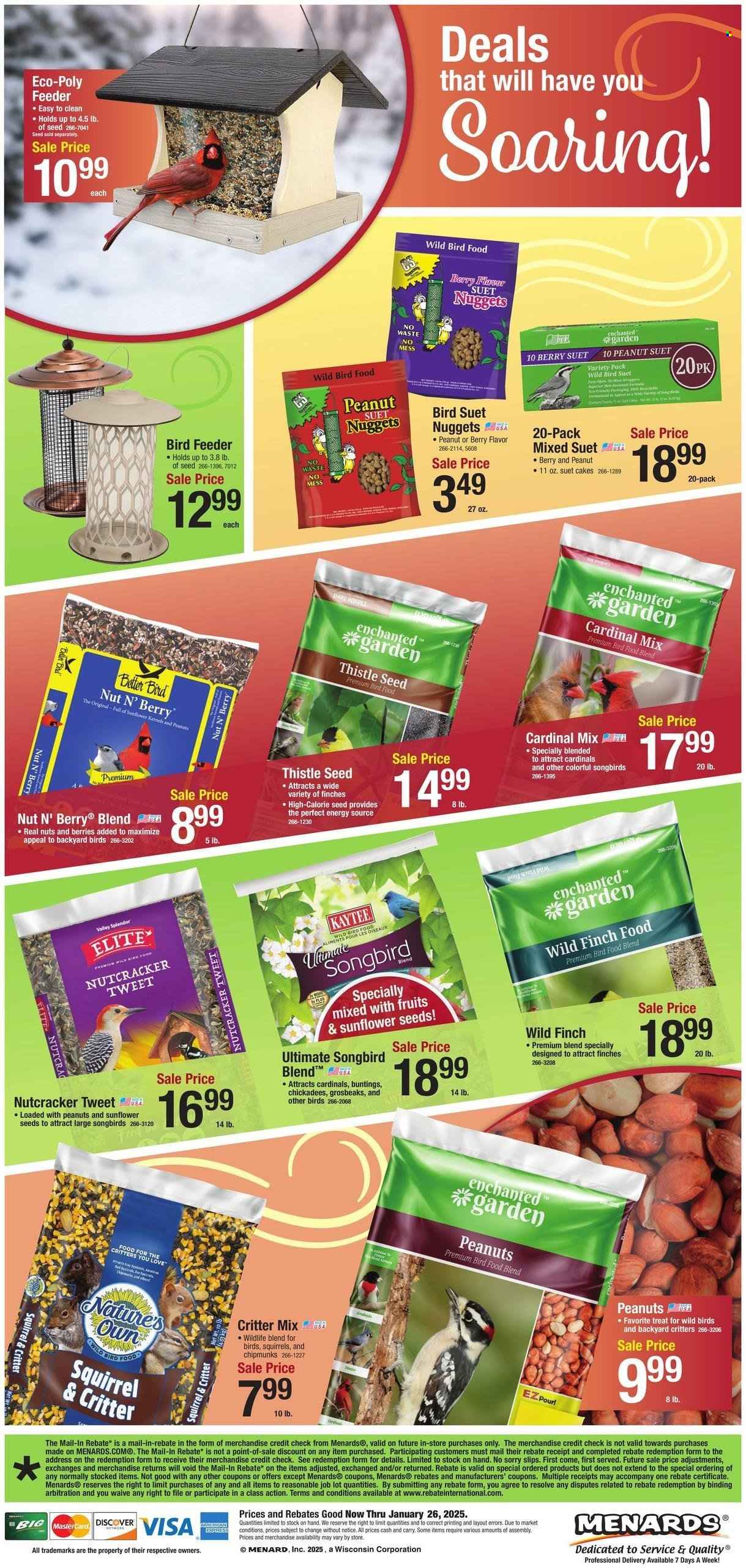 Menards ad - 01/13/2025 - 01/26/2025. Page 1