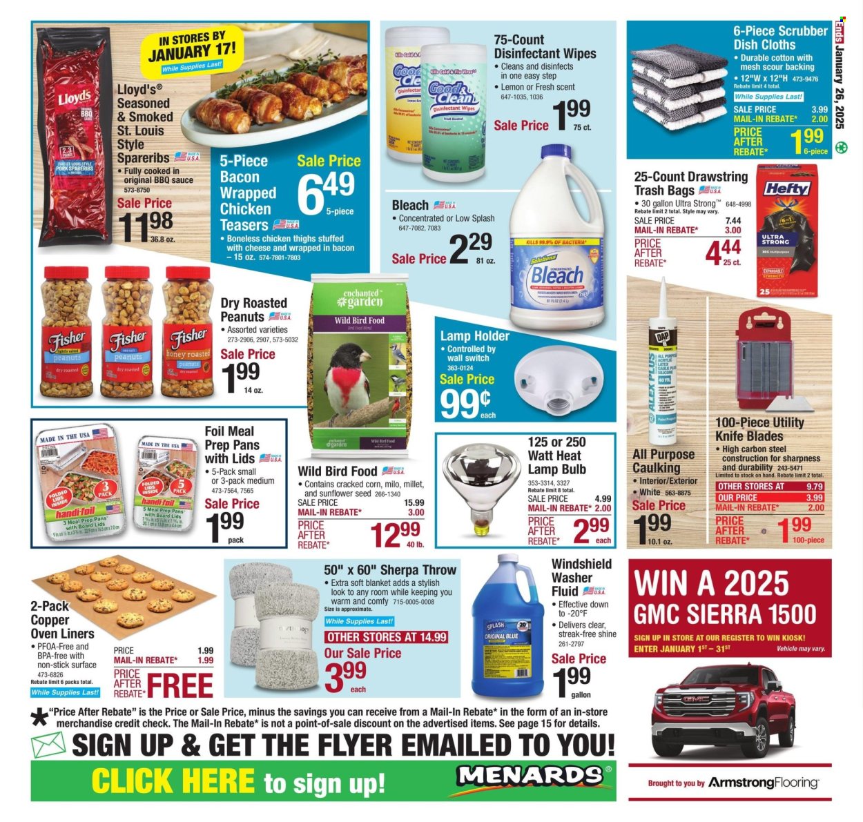 Menards ad - 01/13/2025 - 01/26/2025. Page 1