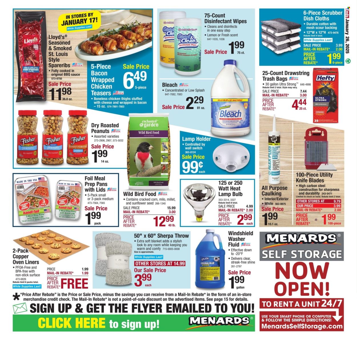 Menards ad - 01/13/2025 - 01/26/2025. Page 1