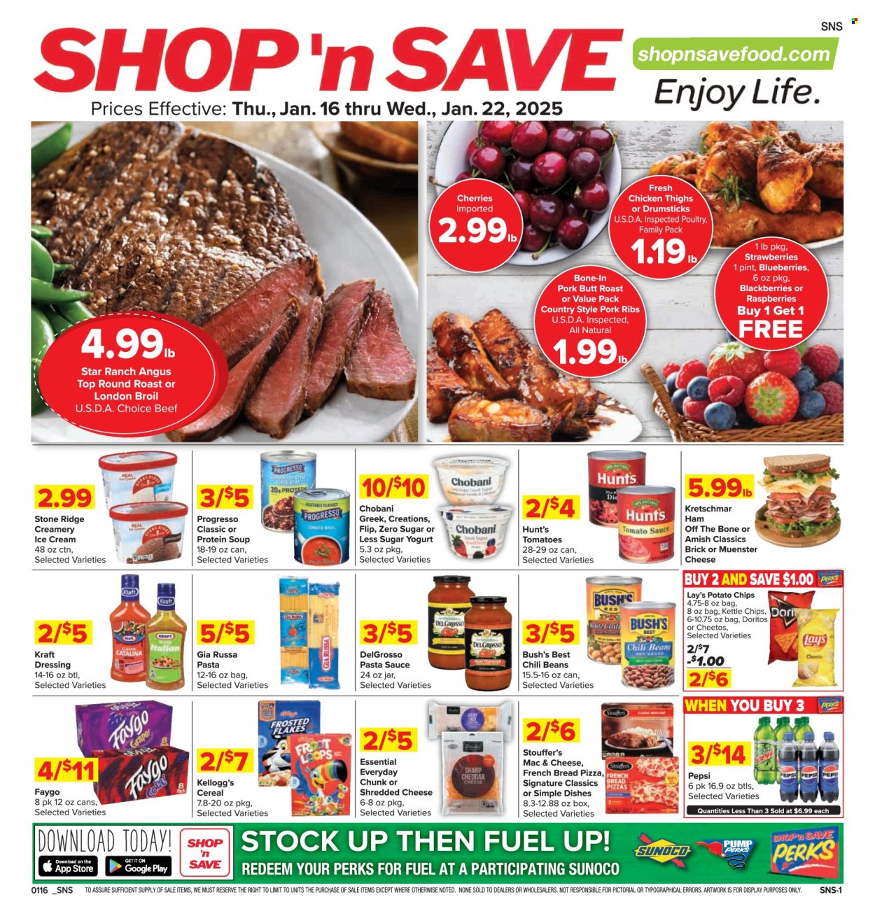 Shop ‘n Save ad - 01/16/2025 - 01/22/2025. Page 1