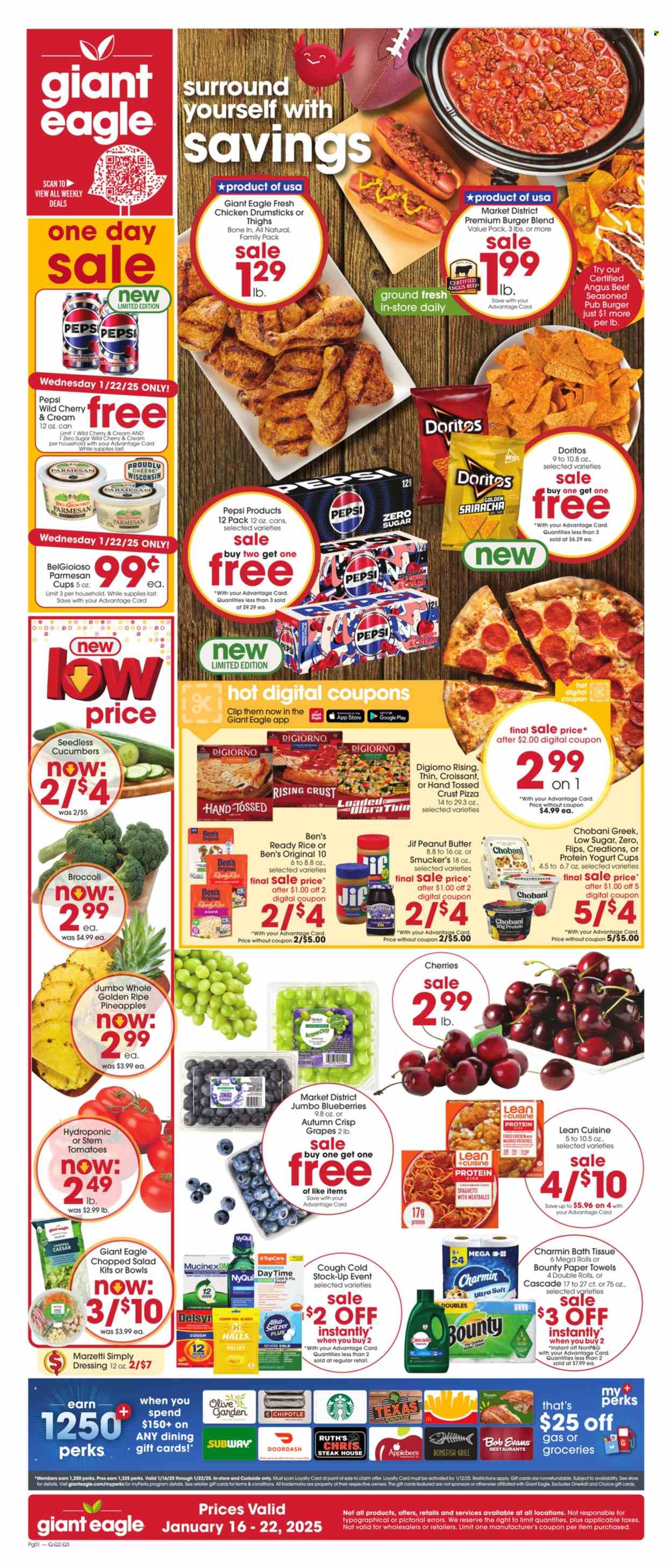 Giant Eagle ad - 01/16/2025 - 01/22/2025. Page 1