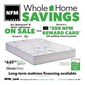 Nebraska Furniture Mart Flyer - 01/15/2025 - 01/28/2025.