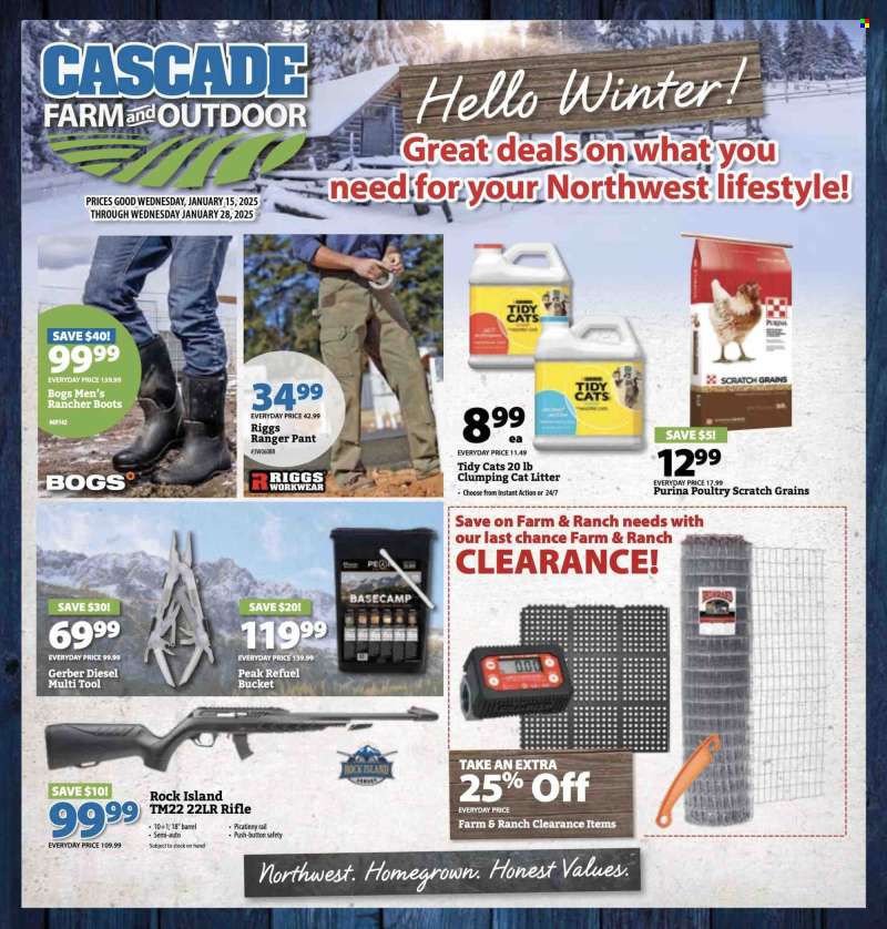 Cascade Farm And Outdoor Flyer - 01/15/2025 - 01/28/2025.