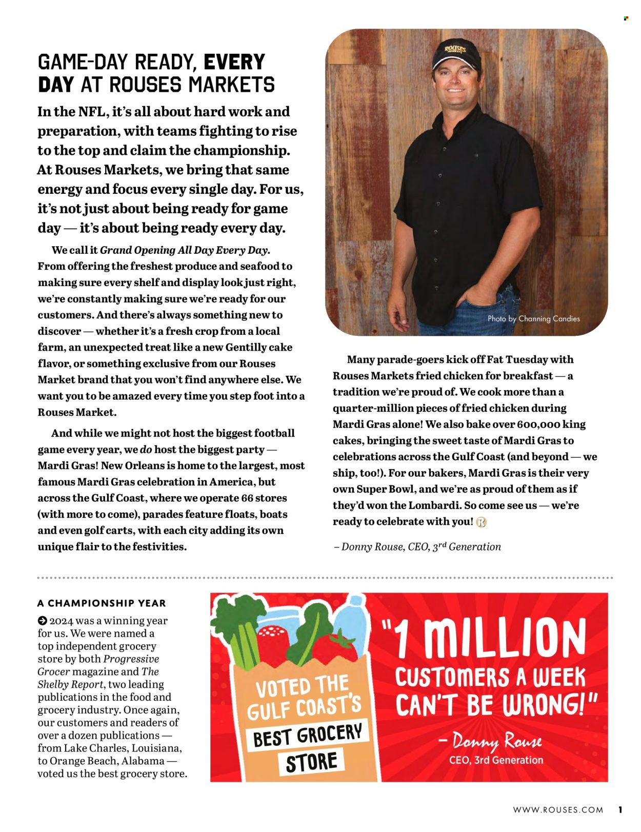 Rouses Markets ad. Page 1
