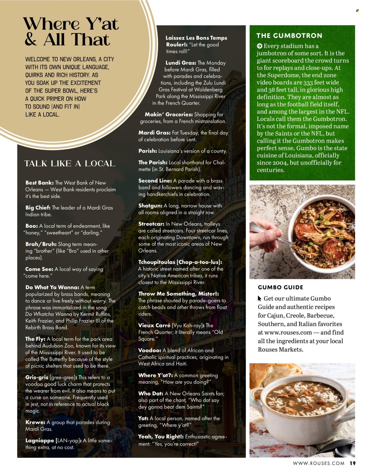 Rouses Markets ad. Page 1
