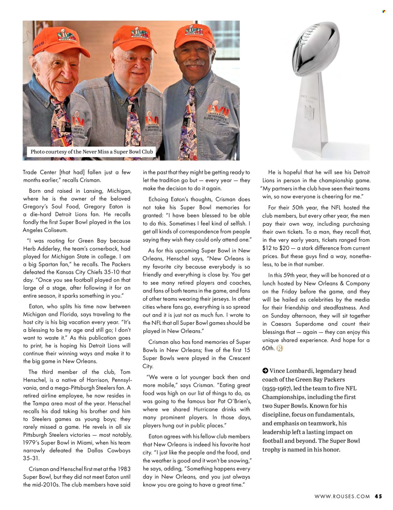Rouses Markets ad. Page 1