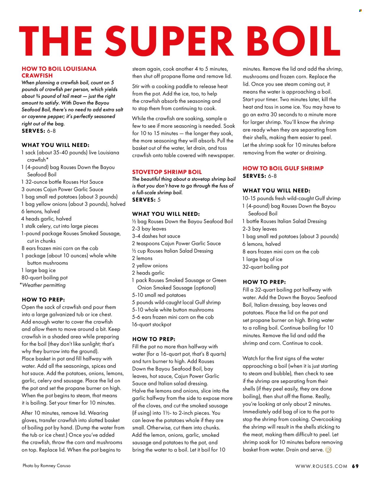 Rouses Markets ad. Page 1