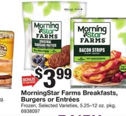 MorningStar Farms Breakfasts, Burgers or Entrées