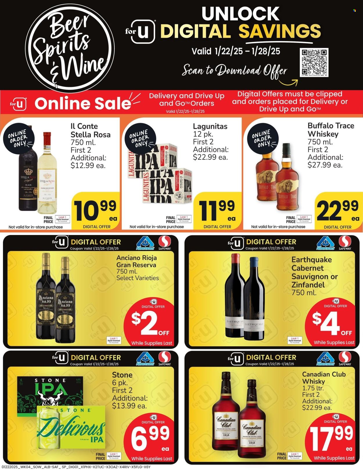 Albertsons ad - 01/22/2025 - 01/28/2025. Page 1