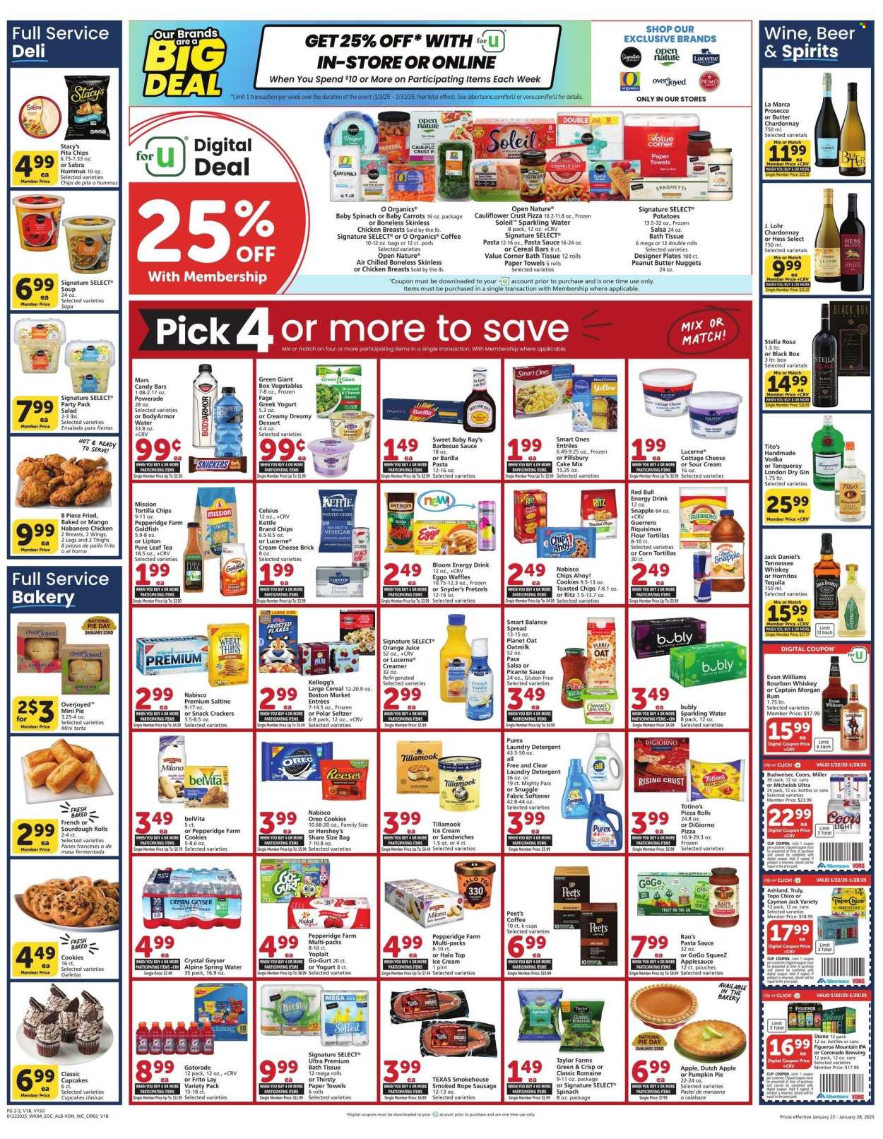 Albertsons ad - 01/22/2025 - 01/28/2025. Page 1