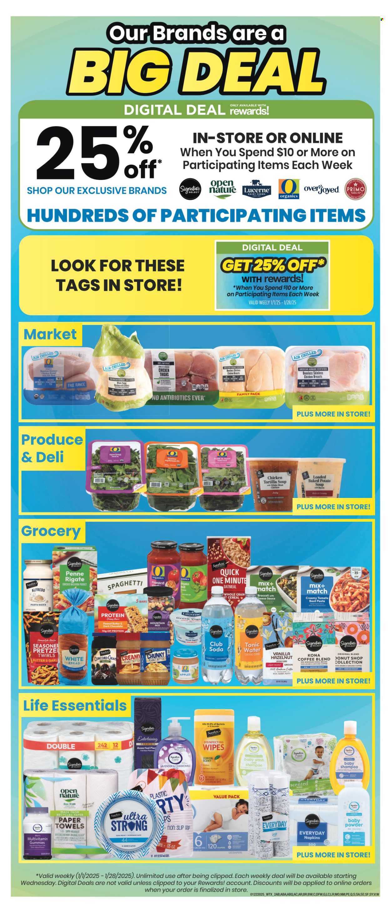 United Supermarkets ad - 01/22/2025 - 01/28/2025. Page 1