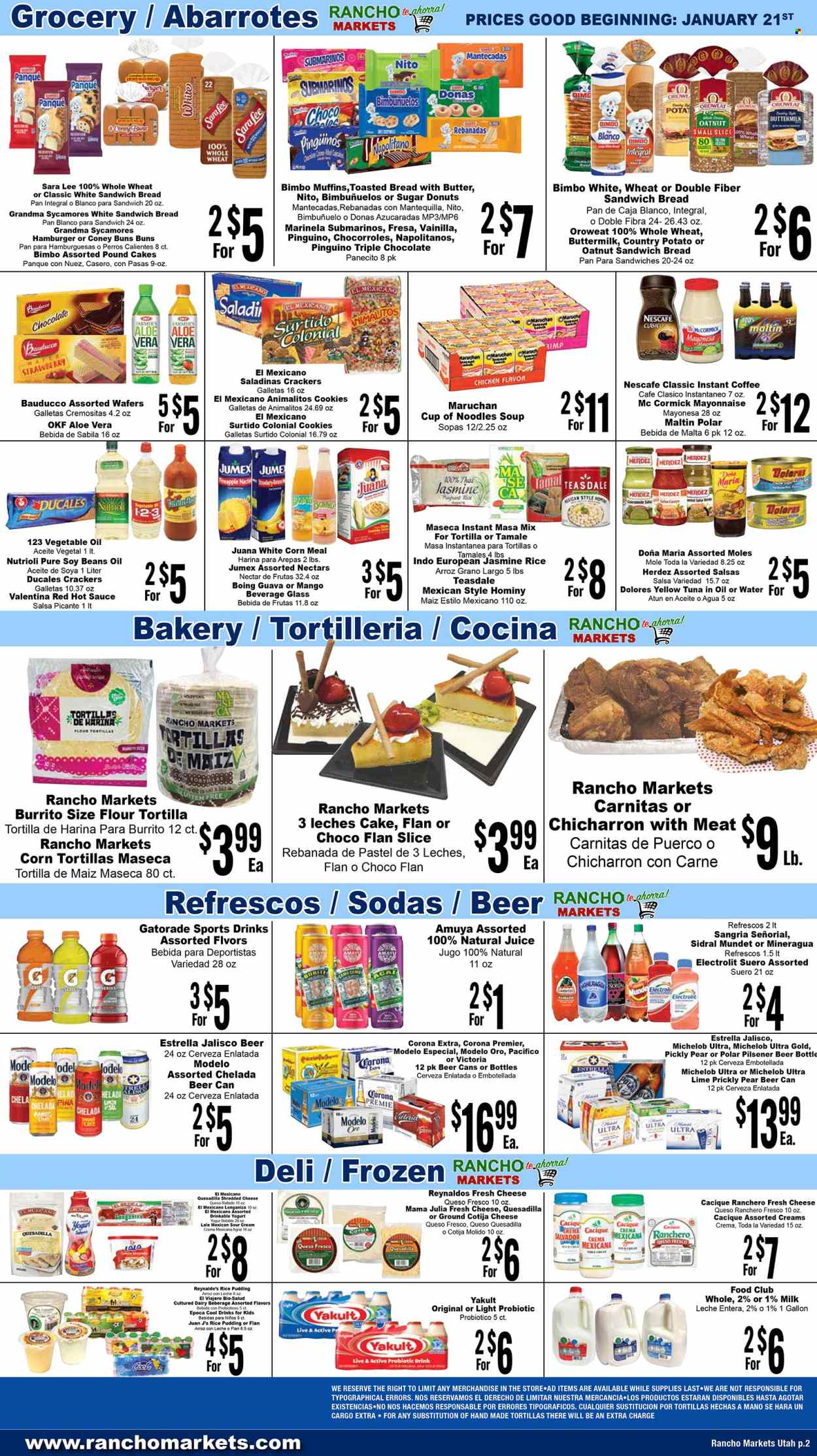 Rancho Markets ad - 01/21/2025 - 01/27/2025. Page 1