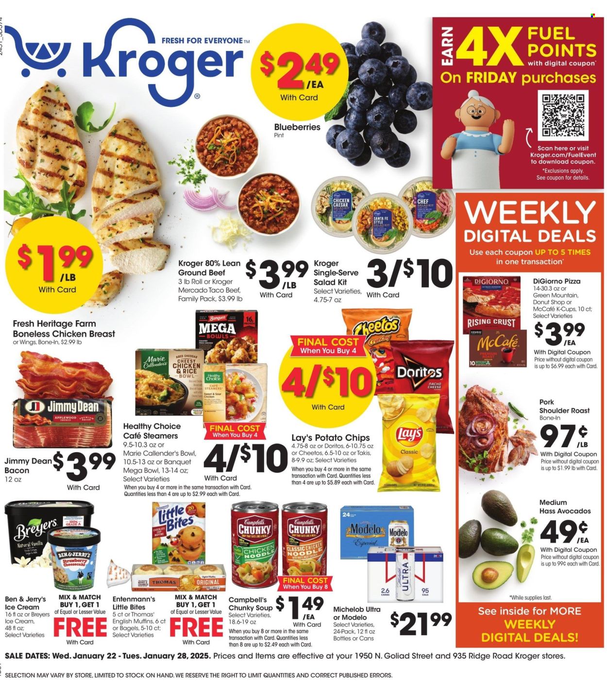 Kroger ad - 01/22/2025 - 01/28/2025. Page 1