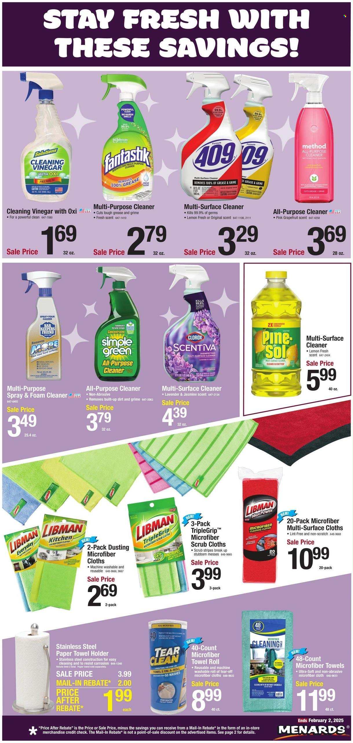 Menards ad - 01/23/2025 - 02/02/2025. Page 1