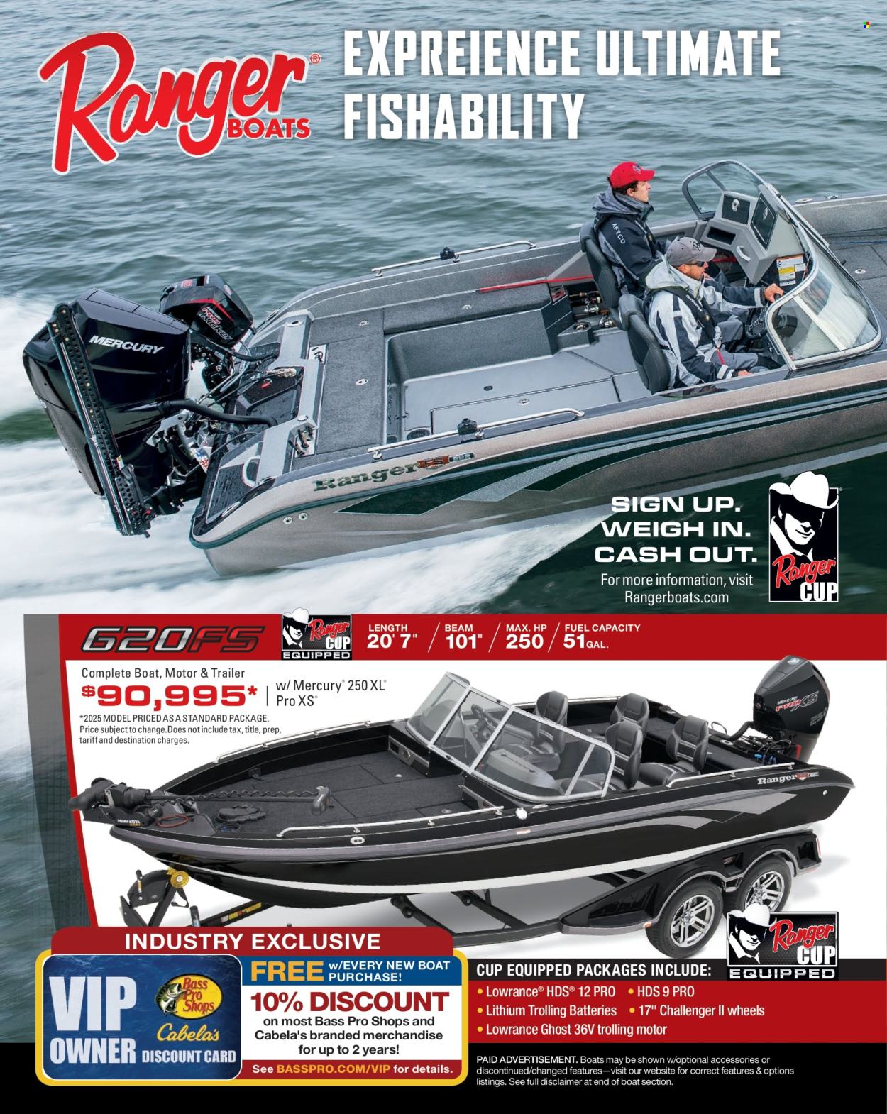 Cabela's ad. Page 1